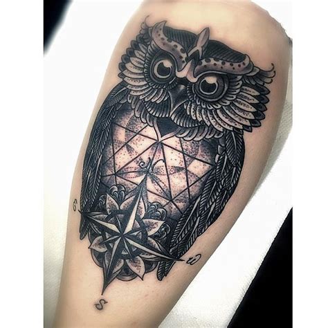 24 Best Compass Owl Tattoo Images On Pinterest Owl Tattoos Compass Rose Tattoo And Tattoo Ideas