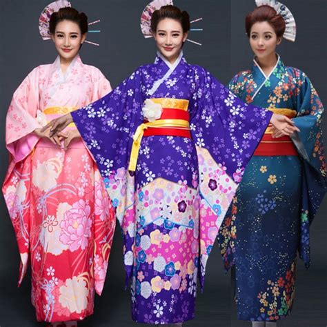 Party Anime Cosplay Cotume Japanese Kimono Women Yukata Traditional Ancient Japanese Kimonos