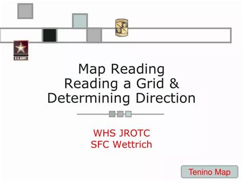 Ppt Map Reading Reading A Grid And Determining Direction Powerpoint