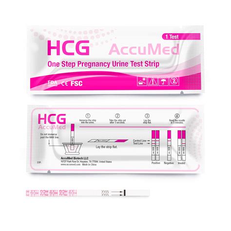 Mua Accumed Pregnancy Test Strips 25 Count Individually Wrapped Pregnancy Strips Early Home