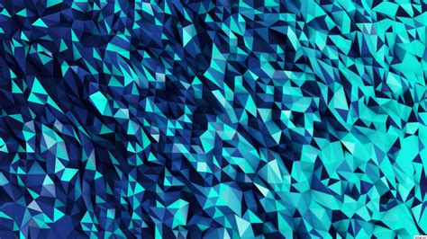 Download Wallpapers Download 2560x1440 Abstract Blue Shapes Digital Art Artwork 3d Modeling Low