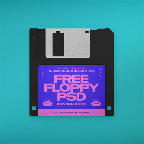 Free Floppy Disk Mockup Indieground Design In 2021 Floppy Disk