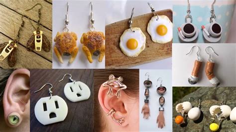 Worlds Most Creative Weird And Unique Earrings For Women Youtube