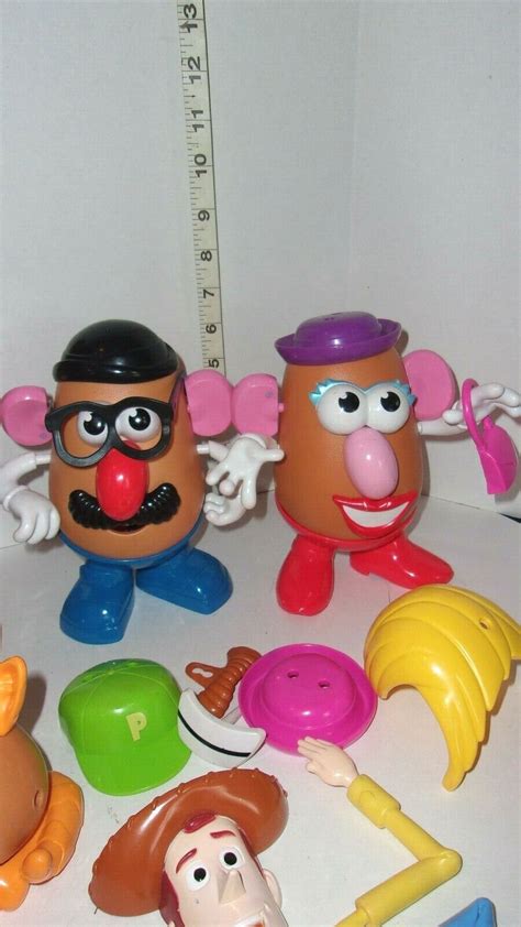 2002 Hasbro Mr Potato Head Lot With Large Mr Potato Head Case And Toy Story Woody Ebay