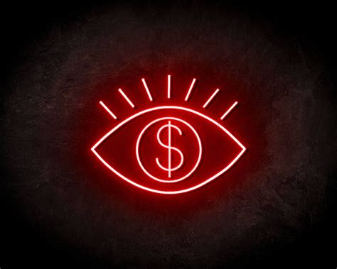 Led Neon Sign Money Eyes The Neon Company Powerleds Neon Signs