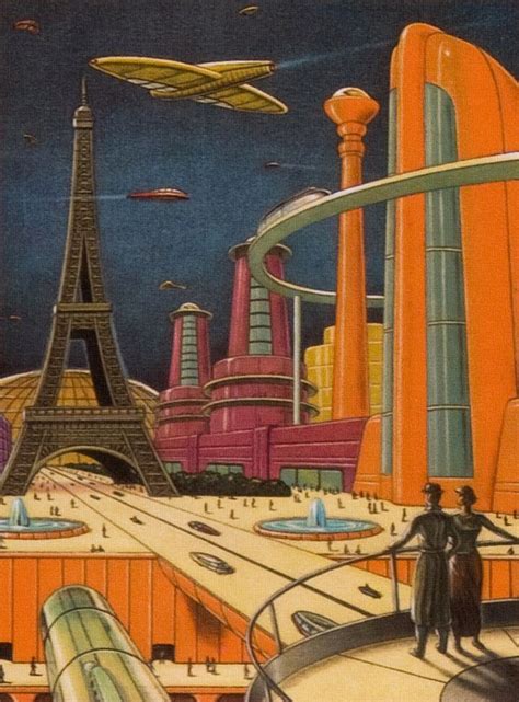 Old School Science Fiction Retro Futurism Futuristic Art Retro Art