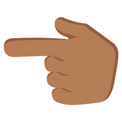 Black Pointing Finger Emoji