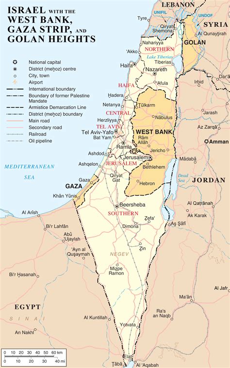 Palestinians living in gaza and the west bank are disproportionately affected by the pandemic with a total infection rate of about 40 percent compared to israel's 6.2 percent. Israel West Bank Gaza Strip And Golan Heights - Mapsof.Net