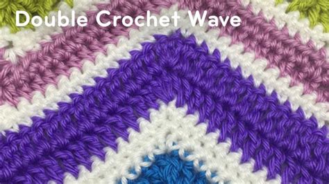 How To Double Crochet A Wave Afghan Pattern Tutorial Crochet Wave