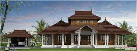Traditional Kerala Villa Exterior In 3070 Sq Ft Kerala Home Design