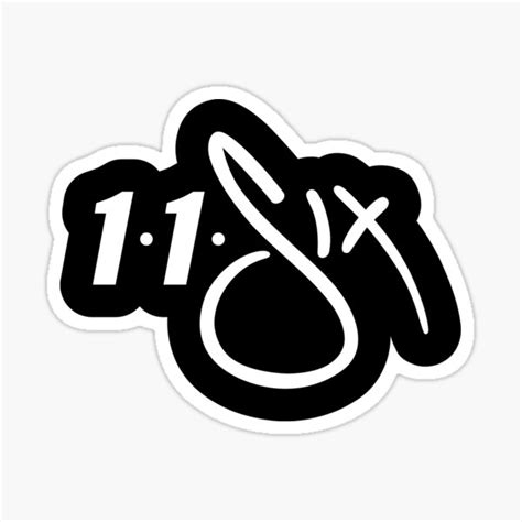 116 Logo White On Black Sticker By Jessehufstetler Redbubble