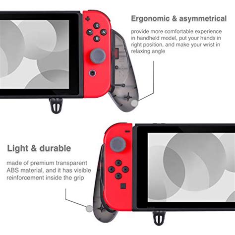 Zadii Ergonomic Grip Pro Case Bundle Compatible With Nintendo Switch