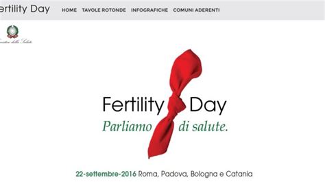 Fertility Day Come Funzionano Le Campagne Per La Fertilità Allestero