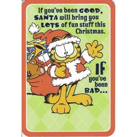 Greeting Card Christmas Garfield If Youve Been Good
