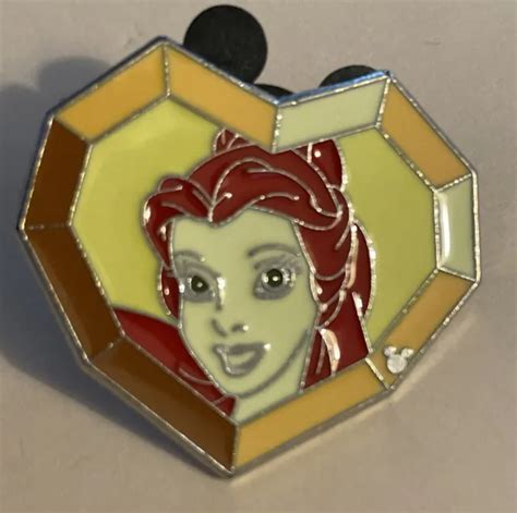 Disney Trading Pin Princess Gems Belle Beauty And The Beast Hidden Mickey Picclick