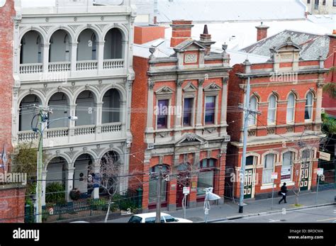 Heritage Buildings In Brunswick Street Fitzroy Melbourne Victoria