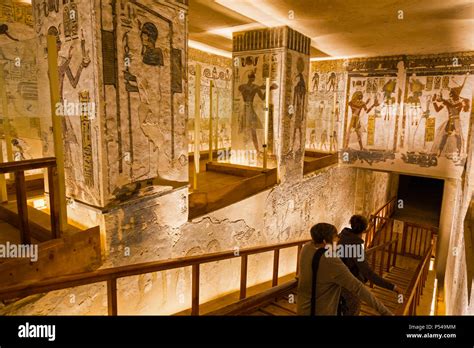 Inside The Tomb Of Ramses Iii In The Valley Of The Kings Thebes Luxor