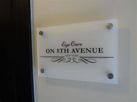 Frosted Acrylic Sign Panel With Custom Die Cut Adhesive Vinyl Lettering