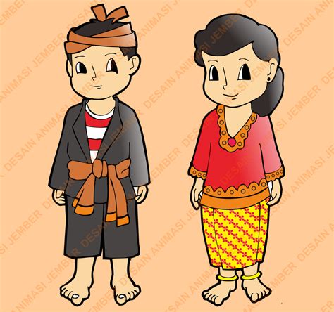 Baju Adat Jawa Barat Kartun