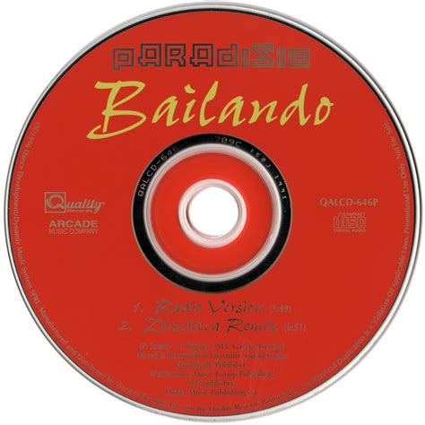 Paradisio Bailando 1996 Cd Discogs