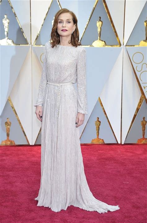 Isabelle Huppert in Armani Privé Oscar Oscars Isabelle Huppert V Magazine
