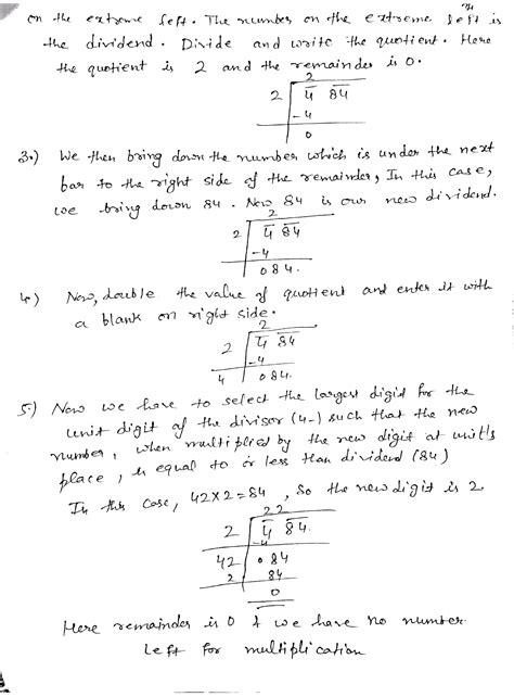 How to find a square root by long division methods