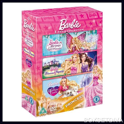 Barbie The Princess Collection Brand New Dvd Boxset