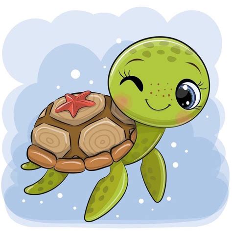 Pin By Misty Hastings On Fofis Cute Turtle Drawings Baby Animal