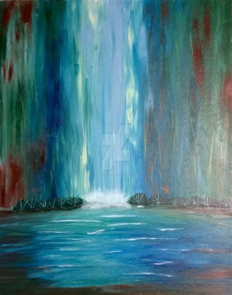 Waterfall By Zil On Deviantart Abstract Art