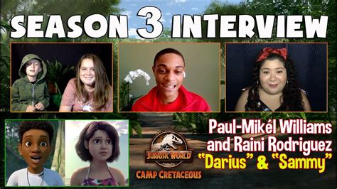 Jurassic World Camp Cretaceous Cast Interviews Paul Mikél Williams