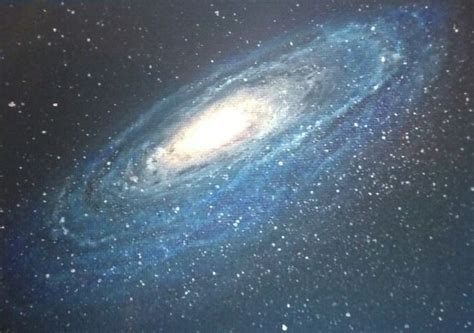 Spaceoncanvas Andromeda Galaxy 12x18cm Acrylic On Canvas Board By