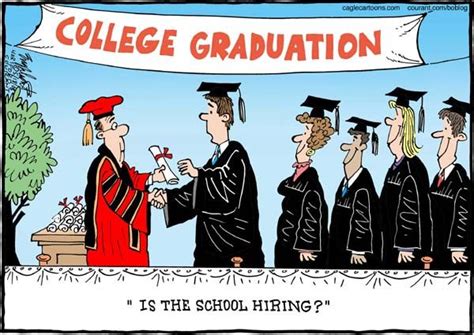 College Graduation Is The School Hiring Editorial Cartoon Newspaper