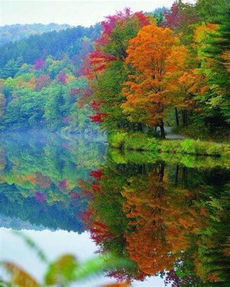 Peaceful Autumn Autumn Landscape Colorful Landscape