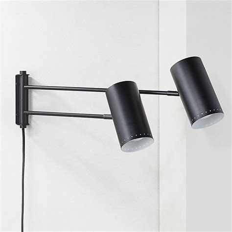 Duo Wall Sconce Black Reviews Cb2 Wall Sconces Modern Wall