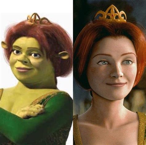 Ogre Fiona And Human Fiona From Shrek Princess Fiona Shrek Character