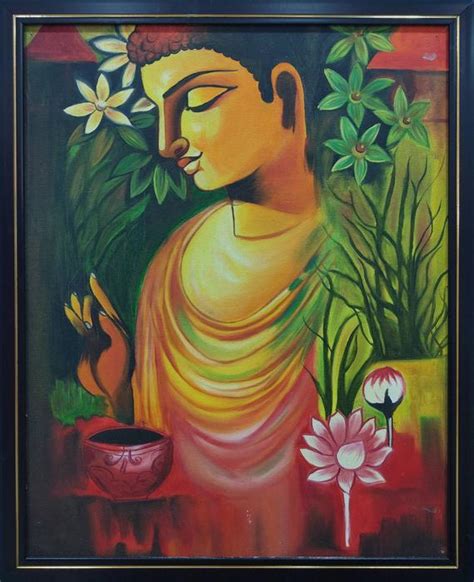 Buddha Oil Painting Buddha Painting And Wall Art Acrylic On Canvas