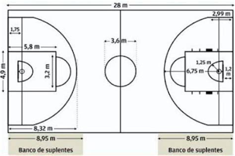 View Dibujo De Cancha De Baloncesto Con Sus Respectivas Medidas Hot Sex Picture