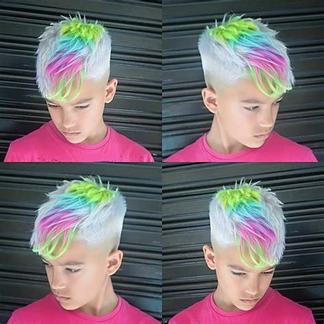 Pin By Courtney Price On Style Files Kids Dyed Hair Looks Boys