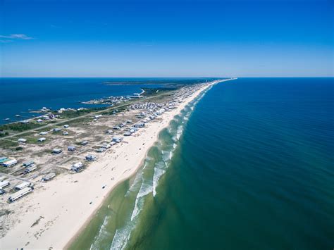 Gulf Shores Al Island Drone View
