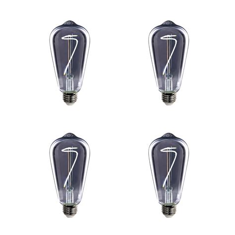 Feit Electric 40w Equivalent St19 Dimmable Led Smoke Glass Vintage