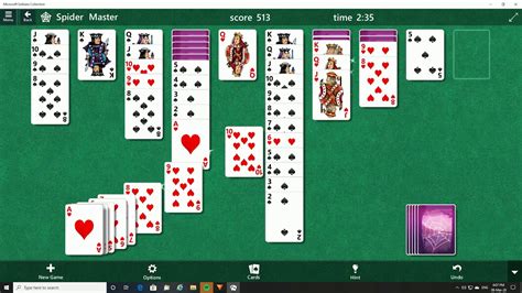 Microsoft Spider Solitaire 2 Suits Level 1132 Youtube