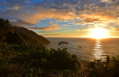 Expose Nature Sunset Off The Coast Of New Zealand Oc 5858x3842