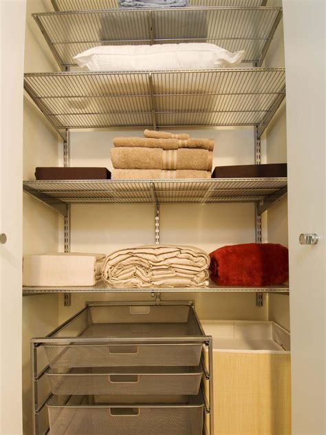 Kick Out Your Stuffy Laundry With Cool Modern Linen Closet Organizer