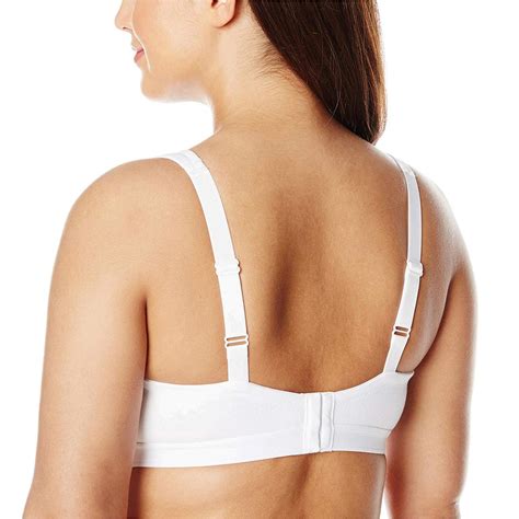 Just My Size Womens Active Lifestyle Wire Free Bra White 48c White