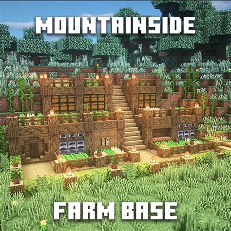 Minecraft Mountainside Farm Base