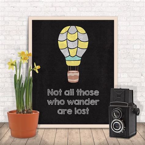 not all those who wander are lost printable by pixeledpaperdesign 5 00 ts etsy handmade
