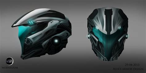 Helmet 02 By Hunterkiller On Deviantart Sci Fi Armor Power Armor Suit
