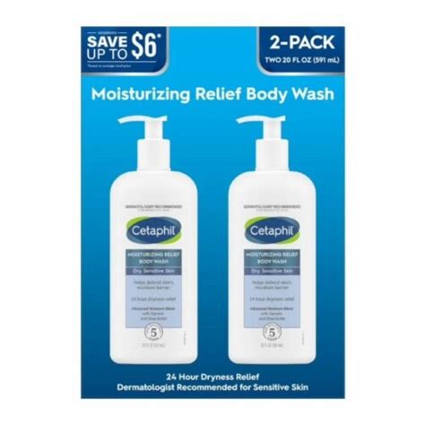 Cetaphil Moisturizing Relief Body Wash 20 Fluid Ounce Pack Of 2 1