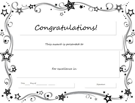 Printable Congratulations Certificate Printable World Holiday