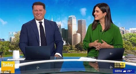 today karl stefanovic loses his temper with sarah abo over dick joke daily mail online